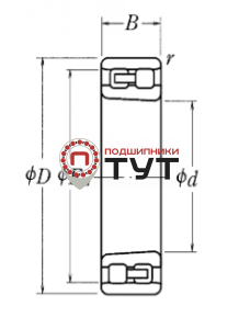 Роликовый цилиндрический подшипник NN3011 K P6 ZKL