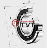 Роликовый цилиндрический подшипник NU217 ECP SKF