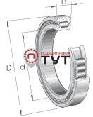 Подшипник роликовый без сепаратора SL182206 INA